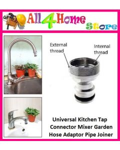 Universal Kitchen Tap Connector Mixer Garden Hose Adaptor Pipe Joiner Fitting 