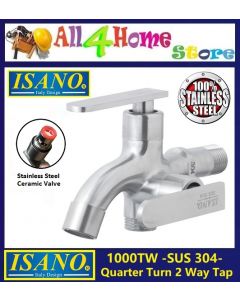 1000TW ISANO SUS304 Stainless Steel 2 Way Tap 