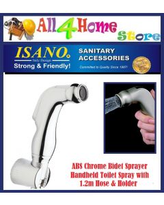 Bathroom ABS Chrome Bidet Sprayer Handheld Toilet Spray with 1.2m Hose & Holder 1760BC