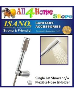 ISANO Single Jet Function Shower Set c/w Flexible Hose & Holder 1840HS