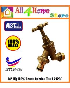 ABTools 1/2" High Quality 100% Brass Garden Tap (2123) (Made in Malaysia)