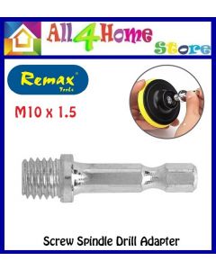 M10 x 1.5mm Screw Spindle Drill Adapter For Car Polish Wax Foam Sponge Pad Angle Grinder Polisher Plate