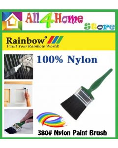 RAINBOW 380# Paint Brush Nylon 100% Nylon Brush 1"-1.5"-2"-2.5"-3"-4"