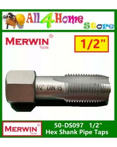 50-DS097 MERWIN 1/2" Pipe Taps Hex Shank 