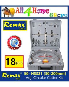 50-HS321 30 - 200MM REMAX Adjustable Hole Cutter Kit
