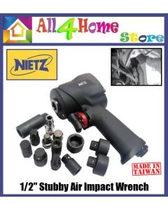 1/2" NIETZ Stubby Air Impact Wrench(Jumbo Set)(Made In TAIWAN)