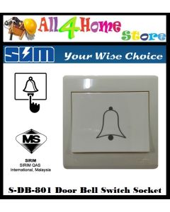 SUM (DB-801) Door Bell / Auto Gate Push Switch 16A x 250V - MALAYSIA JKR AND SIRIM APPROVED