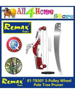 REMAX 3 Pulley Wheel Pole Tree Pruner Trimming Tree Saw Tree Cutter Rambutan Cutter