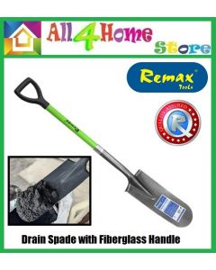 Remax Drain Spade Fiberglass Handle 84-RS511 for Gardening Digging Scooping Dirt Weeding Creating Trenches
