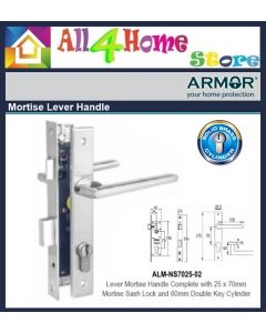  Armor Grill Door Lock 7025 02 Lever Mortise Handle Lockset