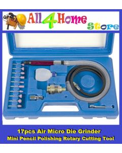 17pcs Air Micro Die Grinder Mini Pencil Polishing Rotary Cutting Tool - Air Tools