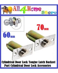 60mm / 70mm Cylindrical Door Lock Tongue Latch Backset Part Cylindrical Door Lock Accessories