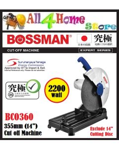 14" BOSSMAN BCO360 Cut-Off Machine (Chop Saw) 2200w 355mm (Mesin Potong Besi)