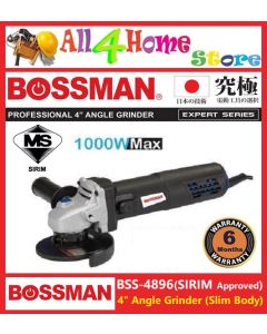 BSS-4896 BOSSMAN 4" Angle Grinder - SLIM BODY [SIRIM Approved]