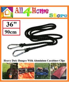 Heavy Duty Bungee Cord with Carabiner (90cm / 36")