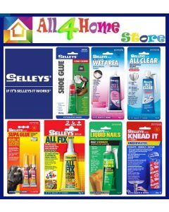 Selleys Adhesive and Sealant / Wet Area Speed Seal / Wet Area White / All Clear/ Shoe Glue / Supa Glue / Knead it Underwater