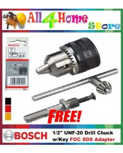 Bosch 2608571079 Drill Chuck and Key Set