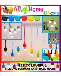  CIELO Modern Interior Home E27 Silicone Ceiling Lamp Holder Pendant Light Bulb Socket