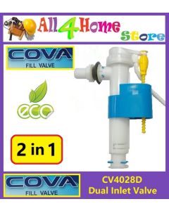 1/2" COVA CV4028D Dual Inlet Valve / Multiple 2 Way Cistern Inner Valve