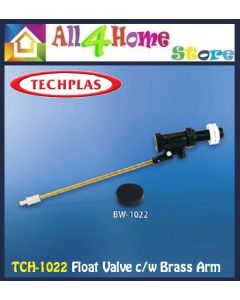 TECHPLAS 1/2" H/P Ball Valve Float Valve with Brass Arm (TCH-1022)