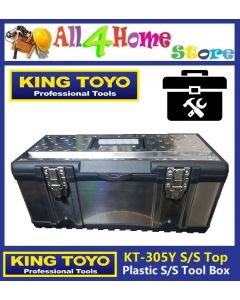 KT-305Y KINGTOYO Plastic & S/Steel Tool Box c/w S/Steel Top 