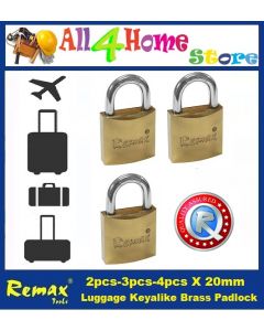 3pcs 20mm REMAX Brass Keyalike Luggage Lock Set (78-RL202)