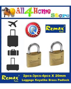 2pcs 20mm REMAX Brass Keyalike Luggage Lock Set (78-RL202)