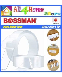 Double Sided Tape Heavy Duty (3cmx1mmx1m) ,Multipurpose Double Sided Mounting Tape,Washable & Removable Strong Nano Tape