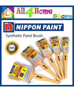 NIPPON Paint HALAL Nylon Synthetic Filament Paint Brush / Berus (1" - 1-1/2" - 2" - 2-1/2" - 3")