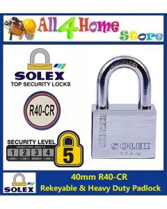 R40-CR 40mm SOLEX Rekeyable & Heavy Duty Lock
