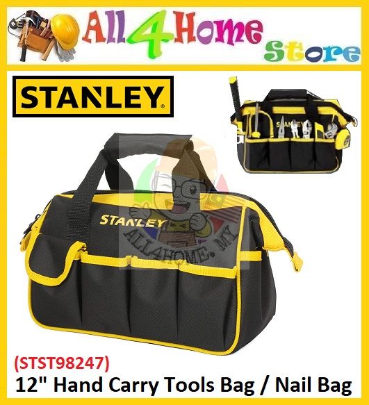 Stanley STST1-70718 Open Mouth Tote Tool Bag Multi-Pockets Storage for  Small Parts 12 Inch Convenient Bag for Work tools repair - AliExpress